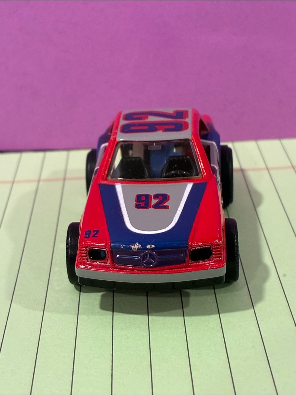 Vintage Darda Motor Mercedes-Benz Race Car #92 Pull-Back – Made in W. Germany - Picture 7 of 8